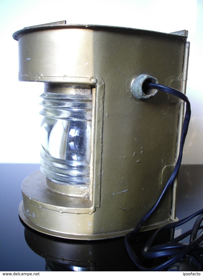 ANCIEN FANAL LAMPE DE MARINE OLD NAVY LAMP - Décoration Maritime