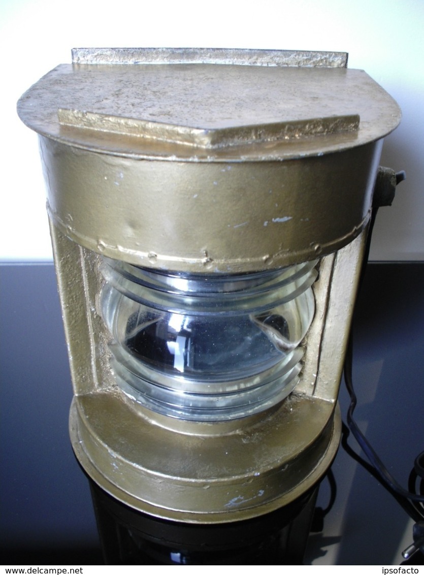 ANCIEN FANAL LAMPE DE MARINE OLD NAVY LAMP - Maritieme Decoratie