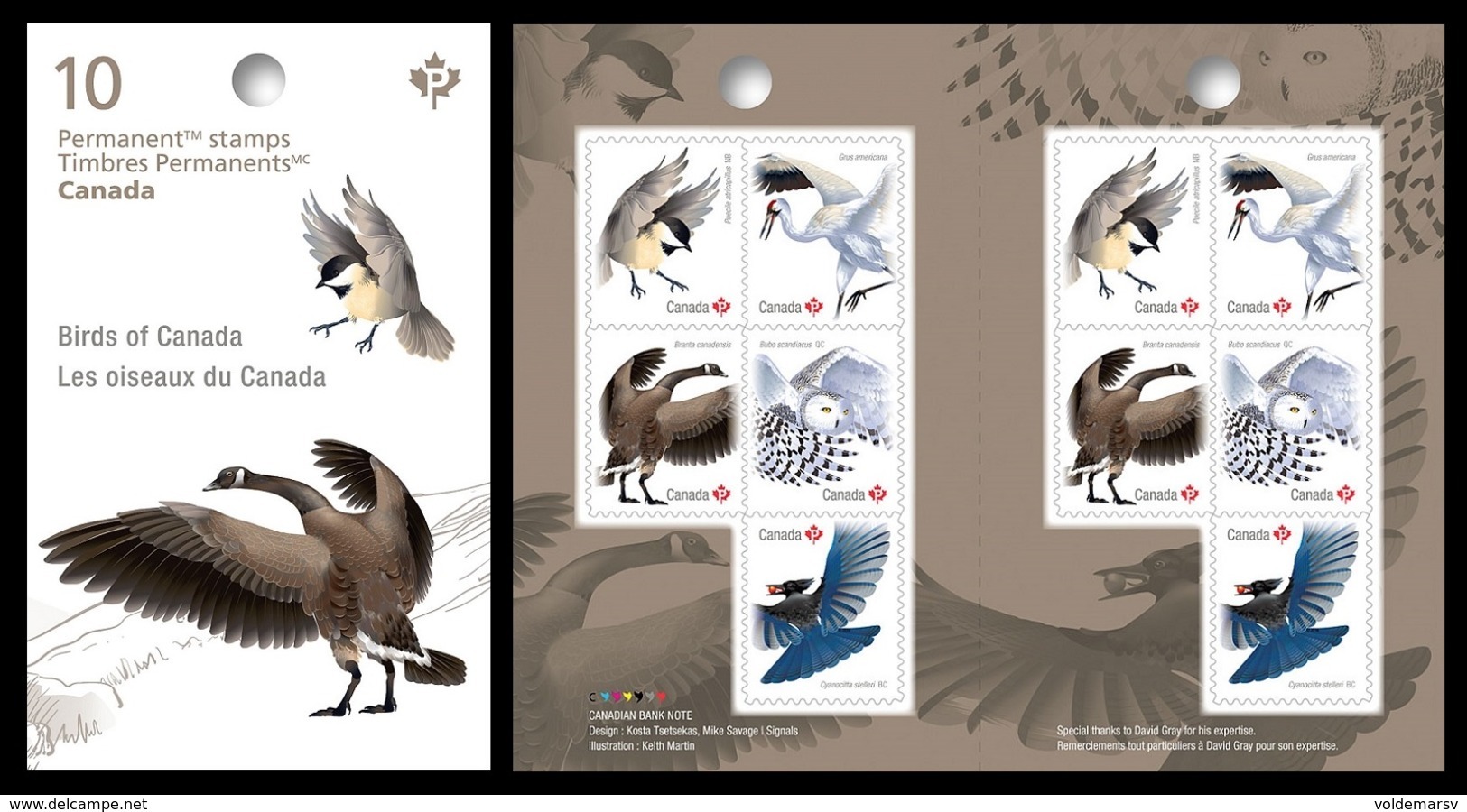 Canada 2018 Mih. 3657/61 Fauna. Birds Of Canada (booklet) MNH ** - Nuevos