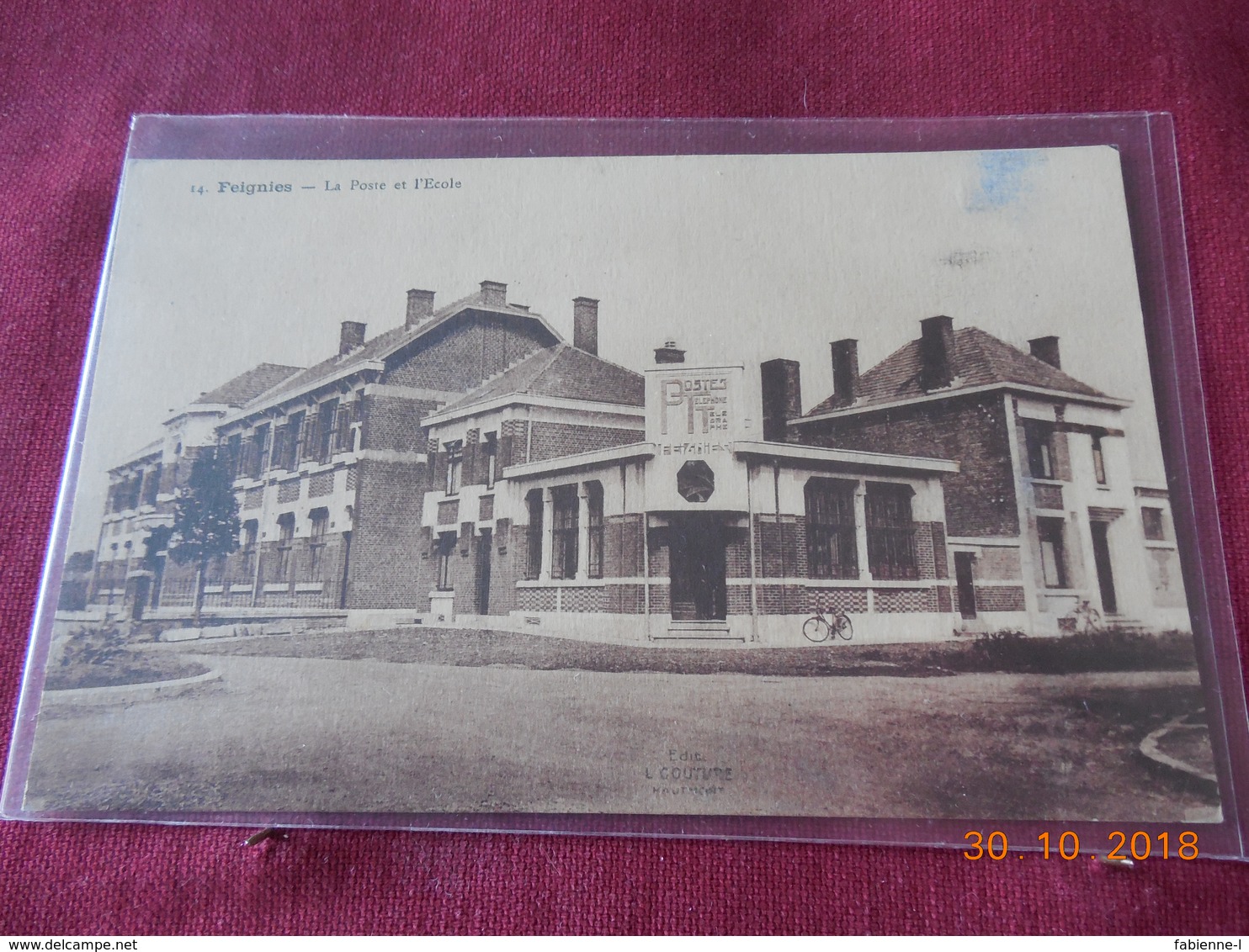 CPA - Feignies - La Poste Et L'Ecole - Feignies