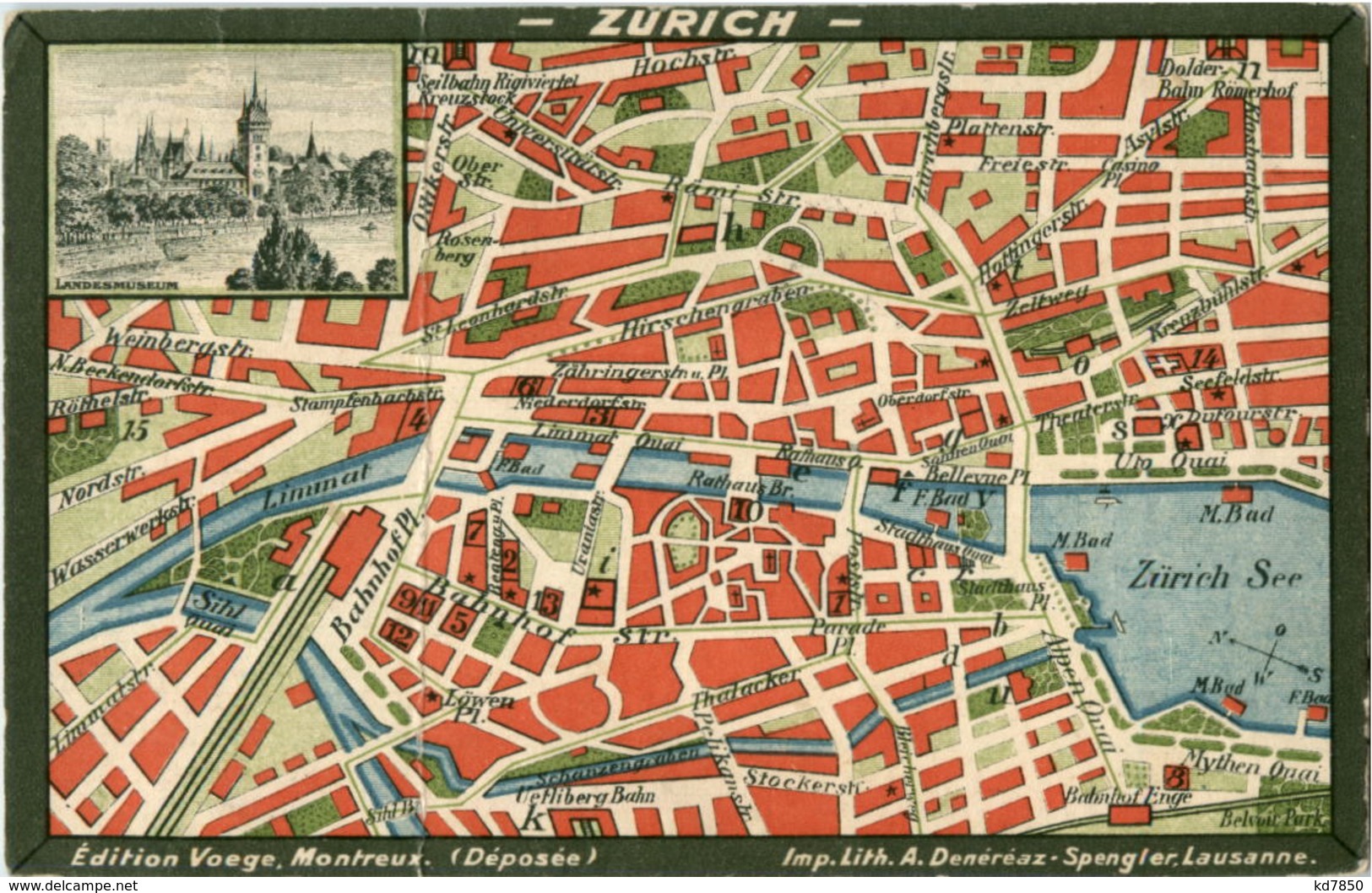 Zürich - Stadtplan - Zürich