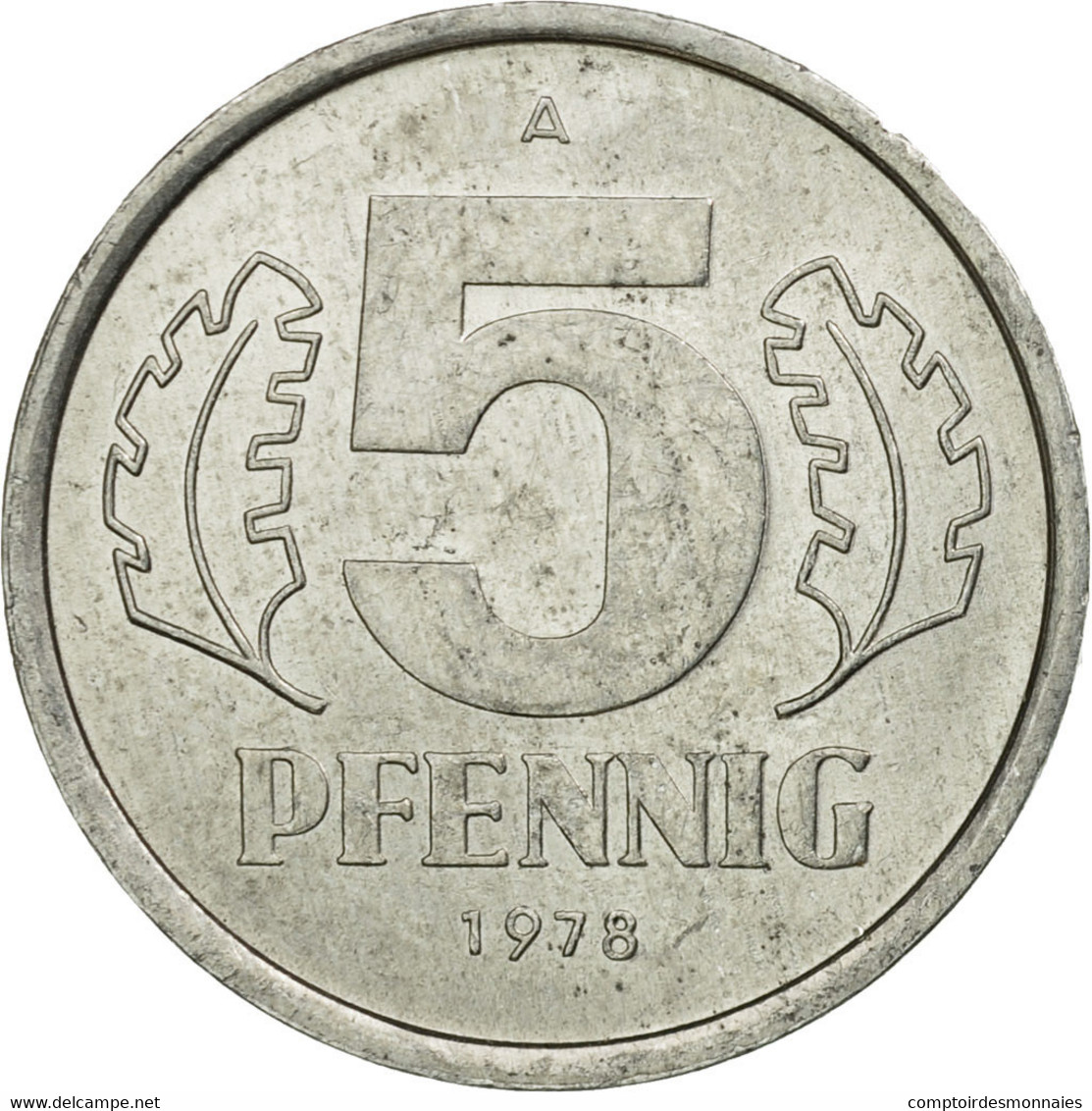 Monnaie, GERMAN-DEMOCRATIC REPUBLIC, 5 Pfennig, 1978, Berlin, TTB, Aluminium - 5 Pfennig