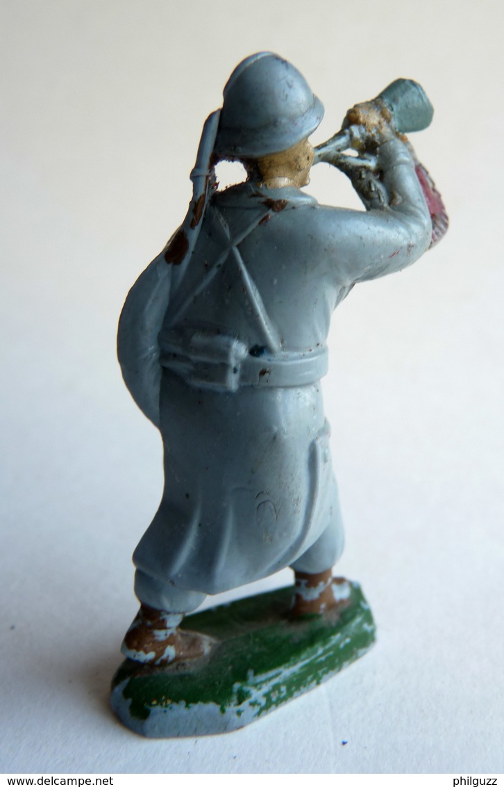 FIGURINE BEFFOID WWI POILU TROMPETTE CASQUE ADRIEN BLEU (1) - Other & Unclassified