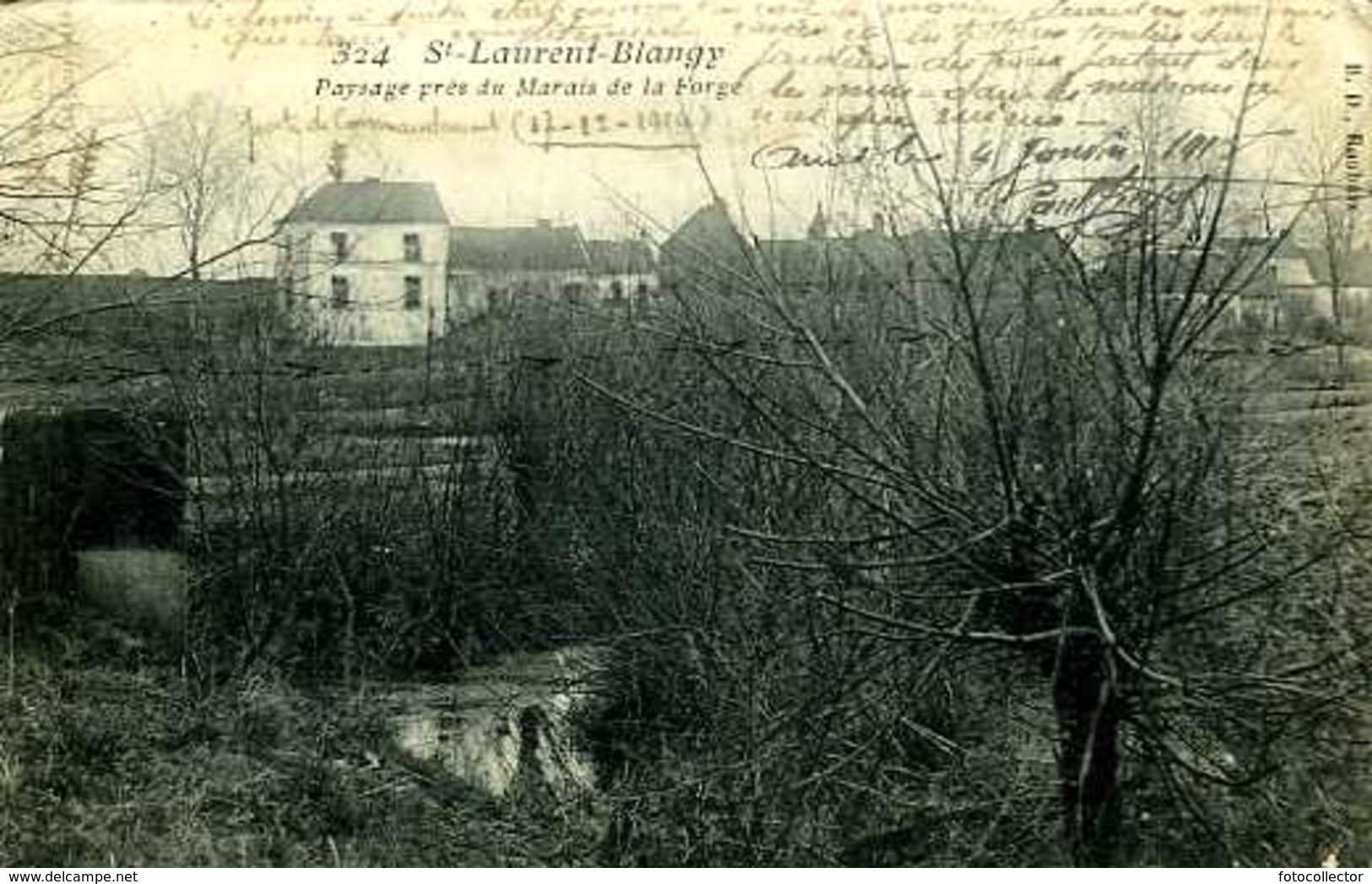 Guerre 14 18 : Saint Laurent Blangy (62) : Paysage Près Du Marais De La Forge - Saint Laurent Blangy