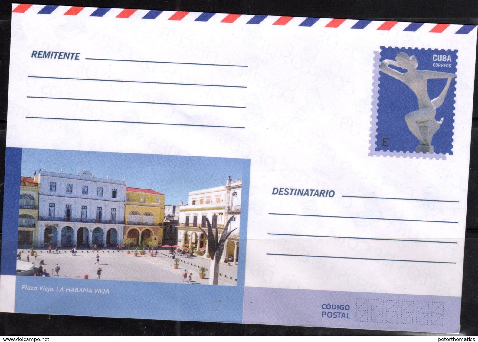 POSTAL STATIONERY, MINT, PREPAID ENVELOPE,STATUES, OLD SQUARE - Other & Unclassified