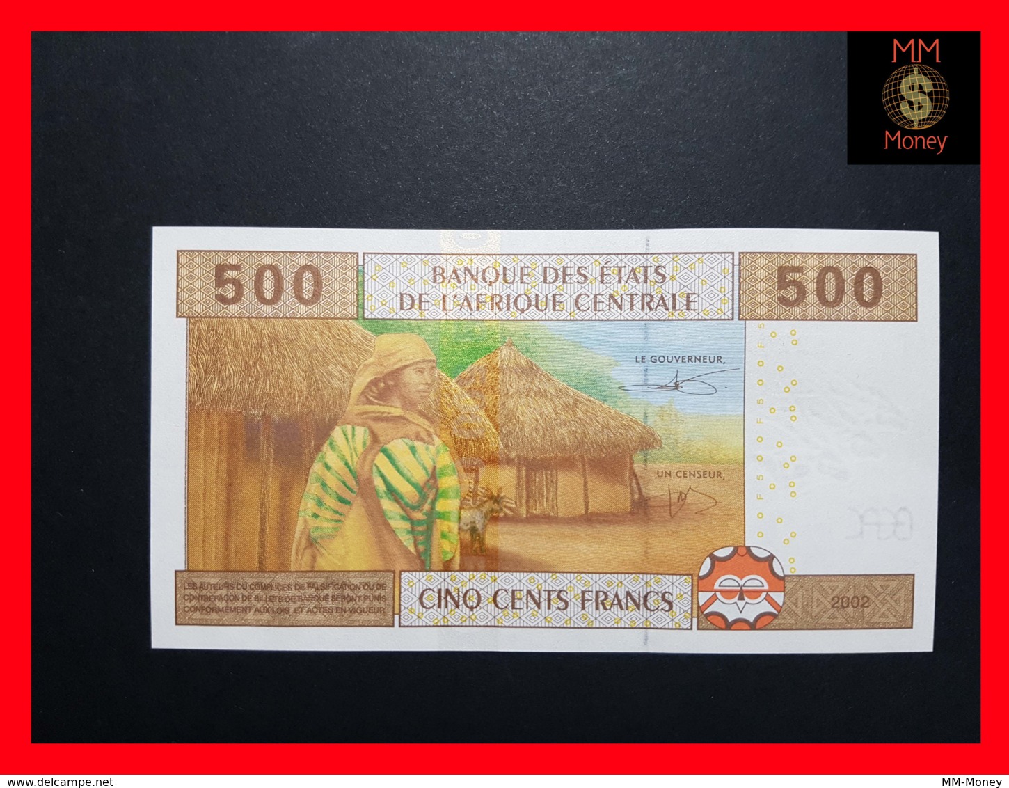 C.A.S CENTRAL AFRICAN STATES CONGO 500 Francs 2002  P. 106 Tc  UNC - Non Classés