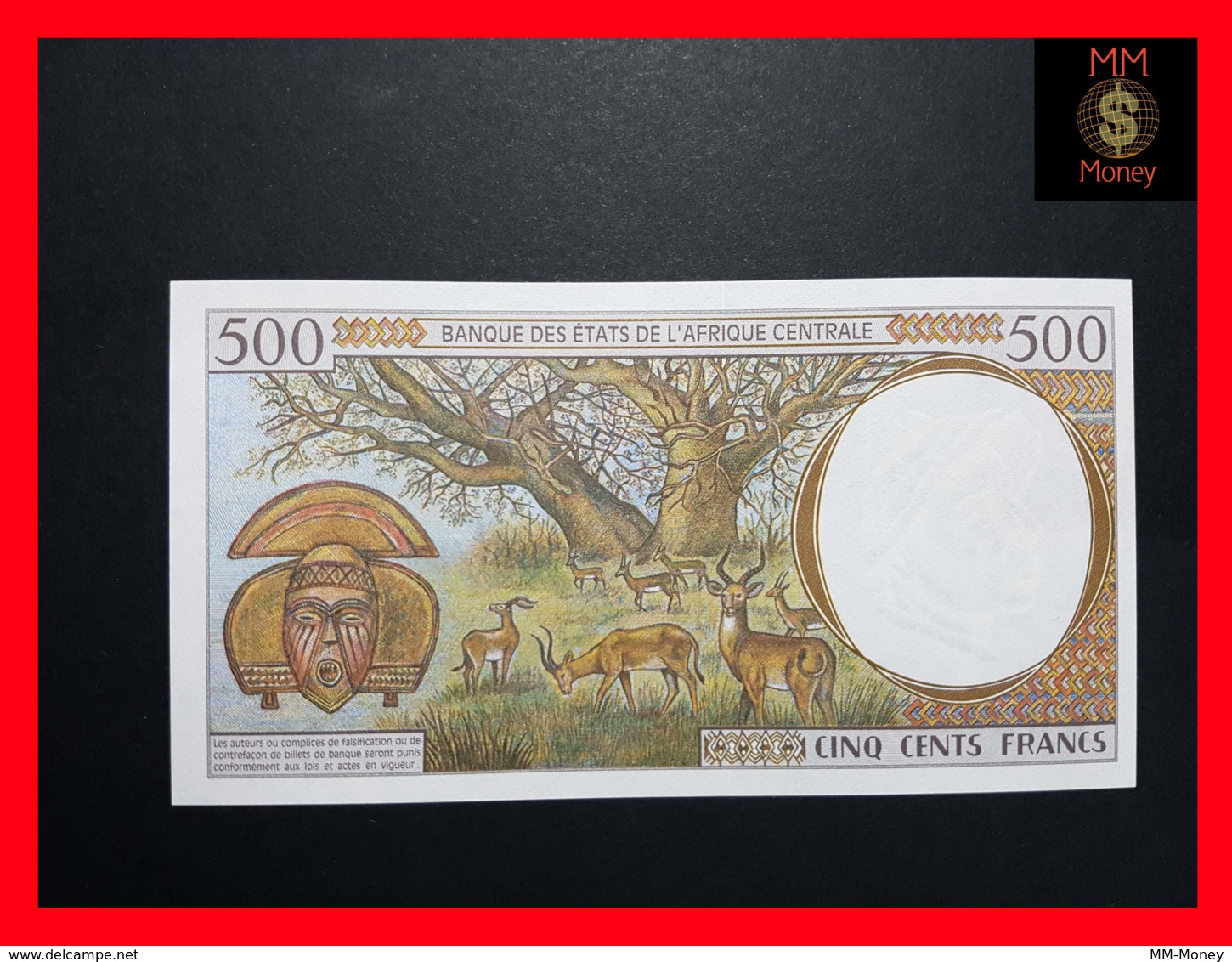 C.A.S CENTRAL AFRICAN STATES CAMEROUN 500 Francs 1994  P. 201 E B  UNC - États D'Afrique Centrale