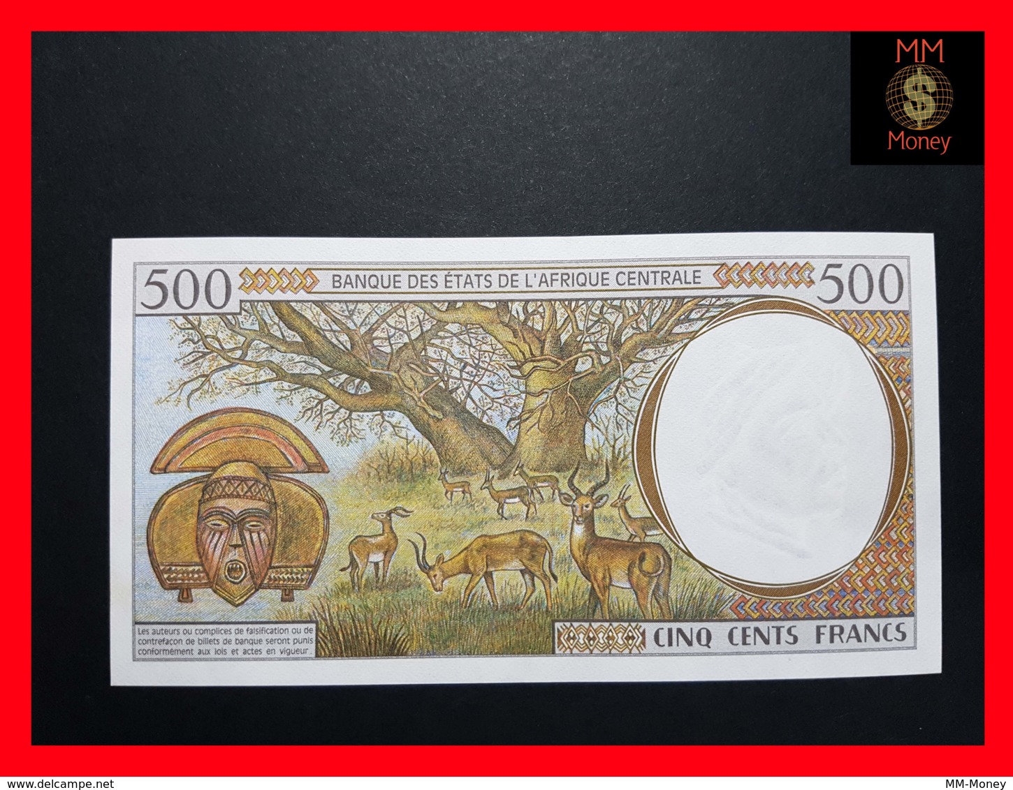 C.A.S CENTRAL AFRICAN STATES CAMEROUN 500 Francs 1997  P. 201 E D UNC - Cameroun