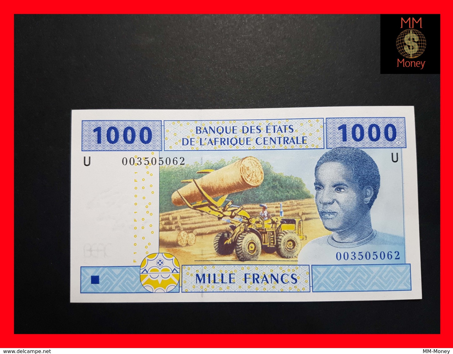 C.A.S CENTRAL AFRICAN STATES CAMEROUN 1.000 1000 Francs 2002  P. 207 Ua  UNC - États D'Afrique Centrale