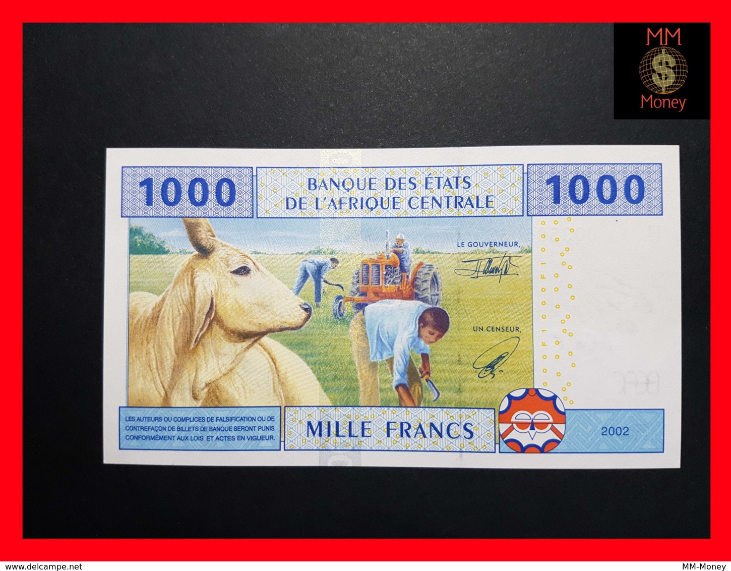 C.A.S CENTRAL AFRICAN STATES CAMEROUN 1.000 1000 Francs 2002  P. 207 Ua  UNC - Estados Centroafricanos