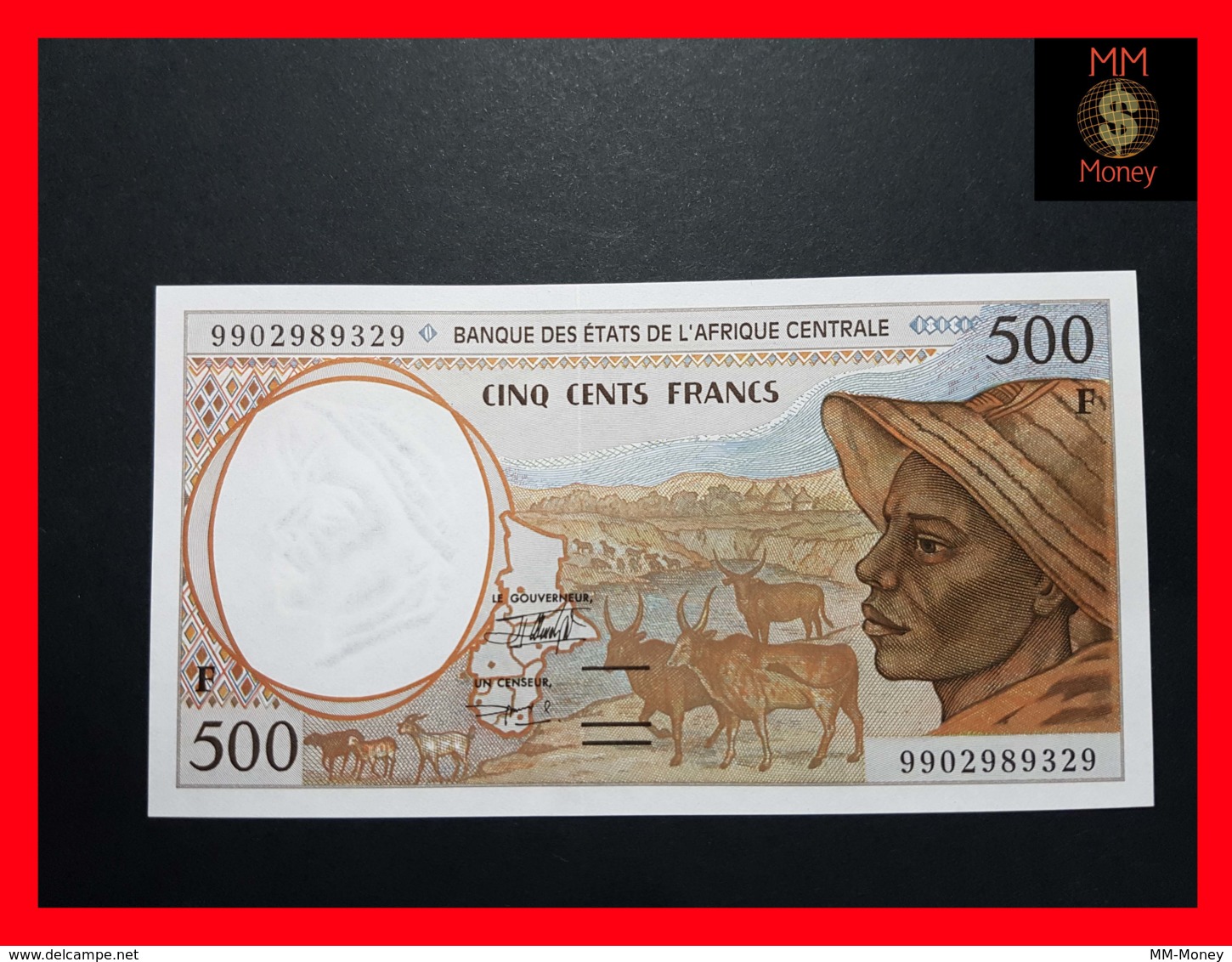 C.A.S CENTRAL AFRICAN STATES CENTRAL AFRICA 500 Francs 1999  P. 301 F F - Central African Republic