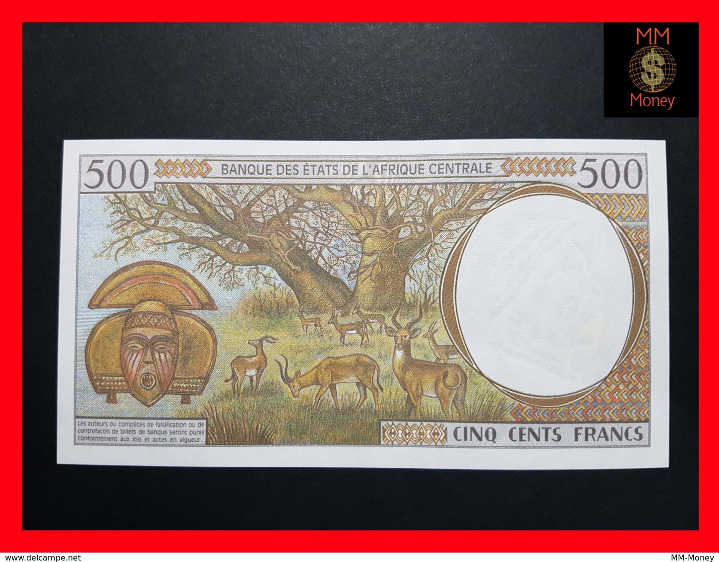 C.A.S CENTRAL AFRICAN STATES CHAD 500 Francs 2000  P. 601  P G - Chad