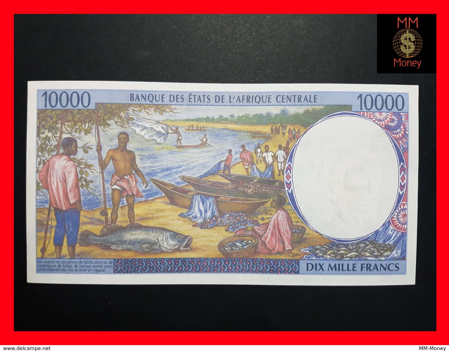 CENTRAL AFRICAN STATES  "P"  CHAD 10.000 10000 Francs 2000  P. 605 P F  AUNC - Estados Centroafricanos