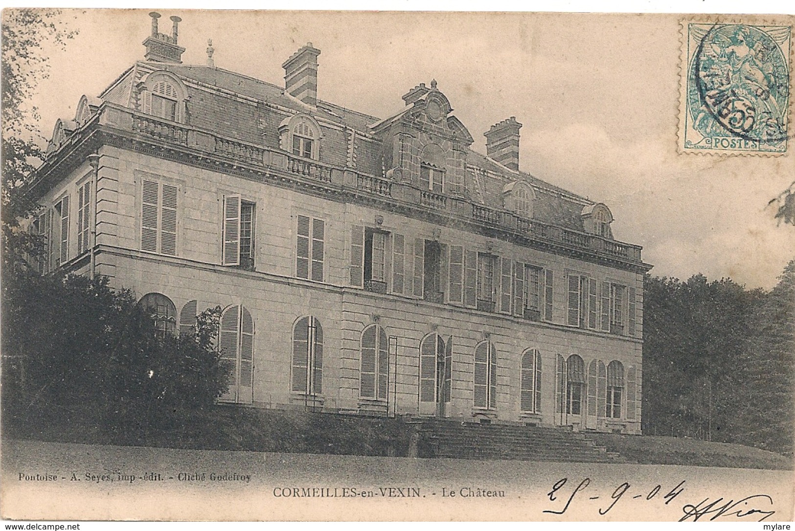 Cpa 95 Cormeilles En Vexin Le Chateau - Otros & Sin Clasificación