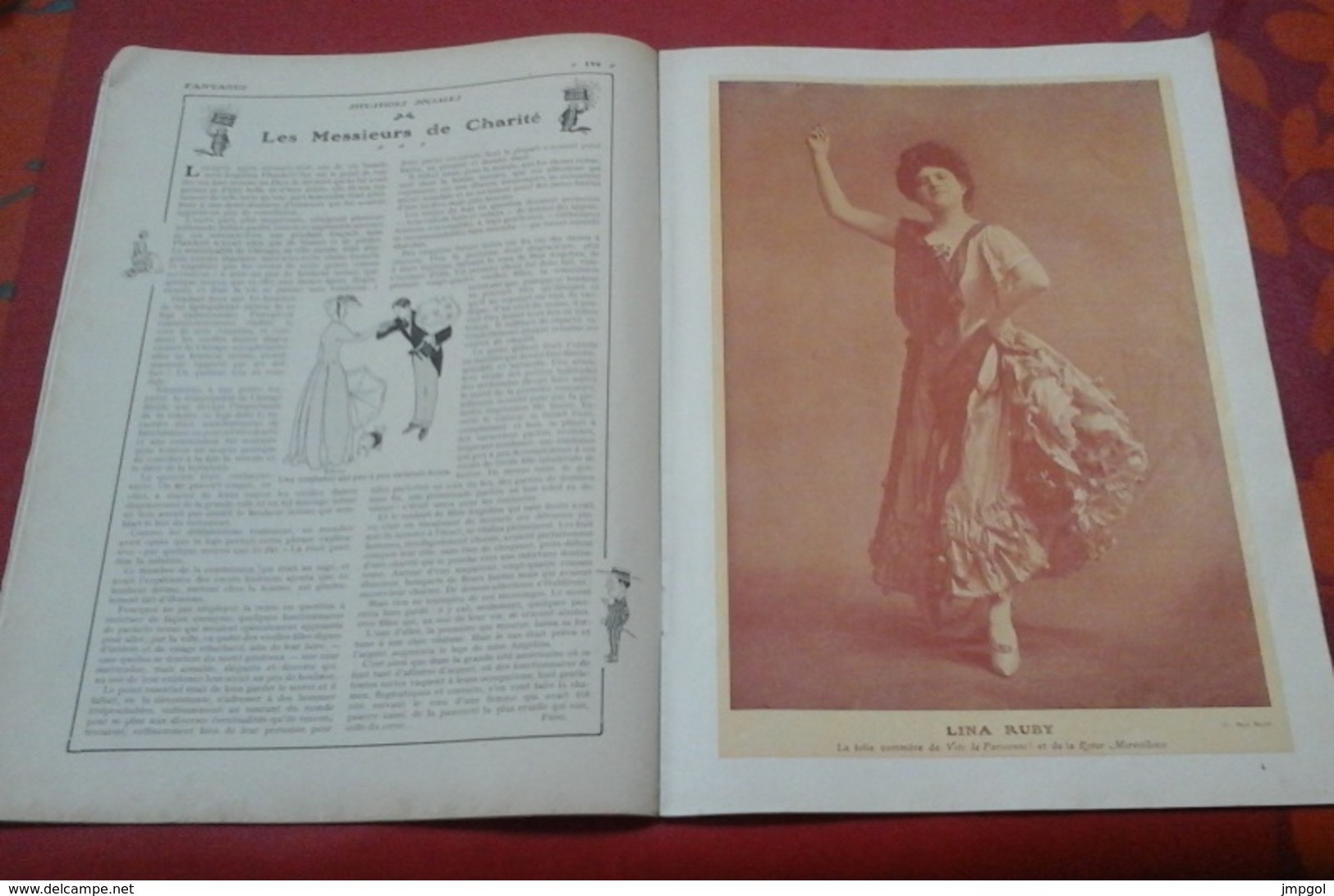 Revue Satirique FANTASIO N°18 15 Avril 1907 Lina Ruby Léontine Massin Mistinguette Quitte Le Café Concert - 1900 - 1949