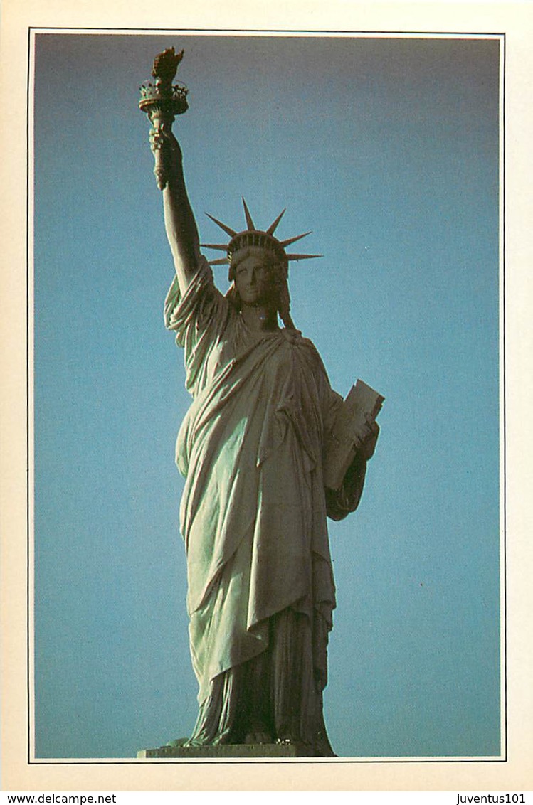 CP Explicative-New York                                        L2691 - Statue De La Liberté
