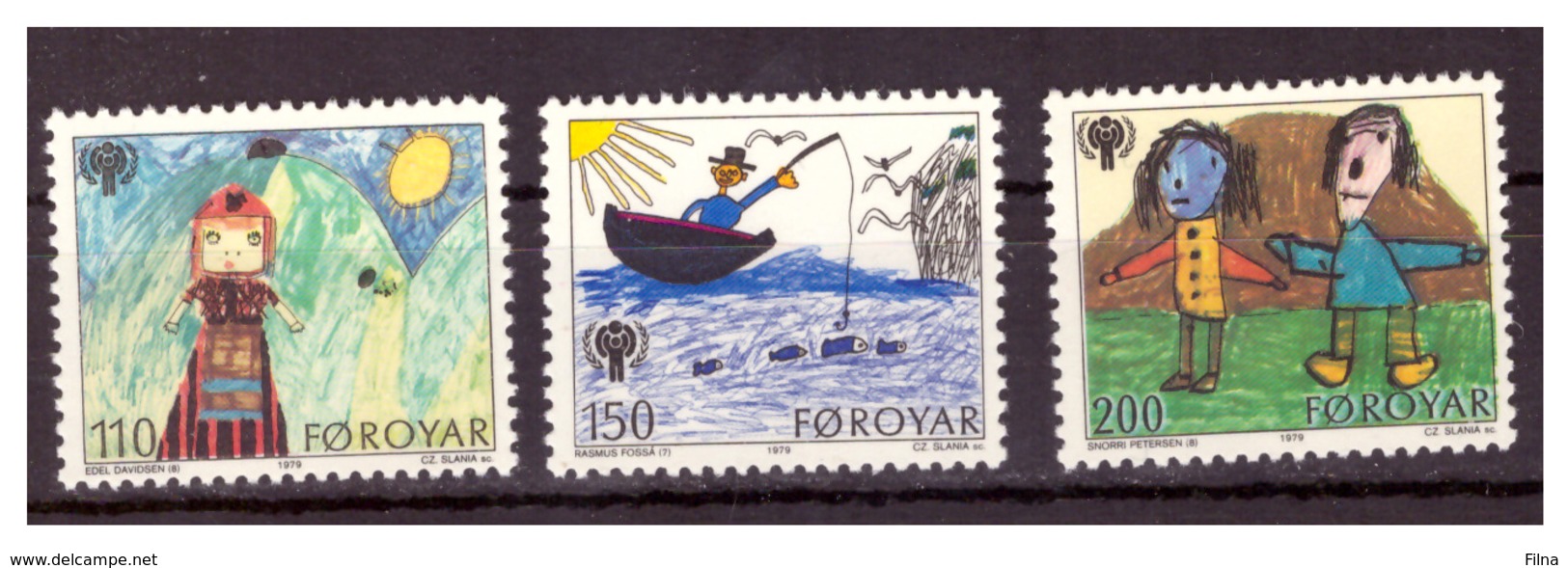 ISOLE FÆR ØER - 1979 - ANNO INTERNAZIONALE DEL FANCIULLO. SERIE COMPLETA. - MNH** - Isole Faroer