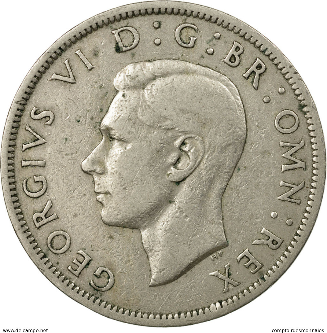 Monnaie, Grande-Bretagne, George VI, 1/2 Crown, 1948, TB+, Copper-nickel, KM:866 - K. 1/2 Crown