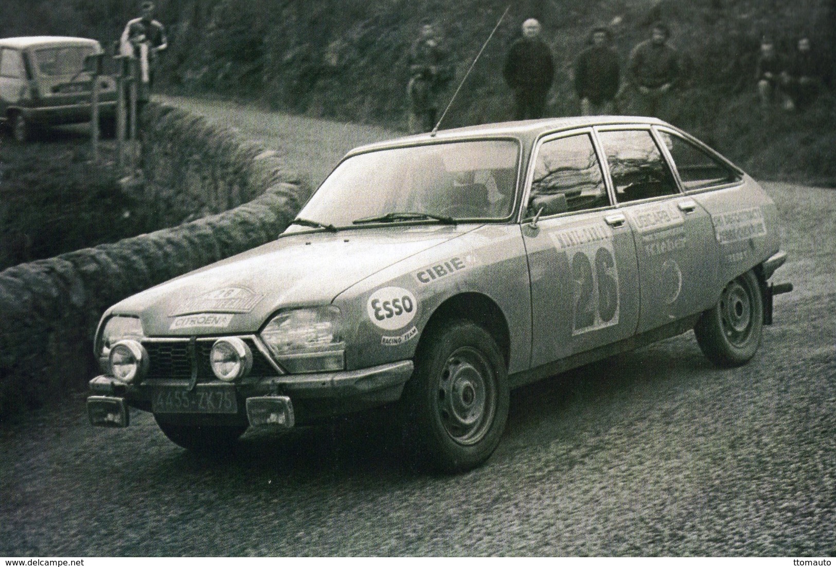 Citroen GS  -  Rally Monte-Carlo 1975  -  Pilote: Claude Laurent (F)    -  15x10cms PHOTO - Rallyes