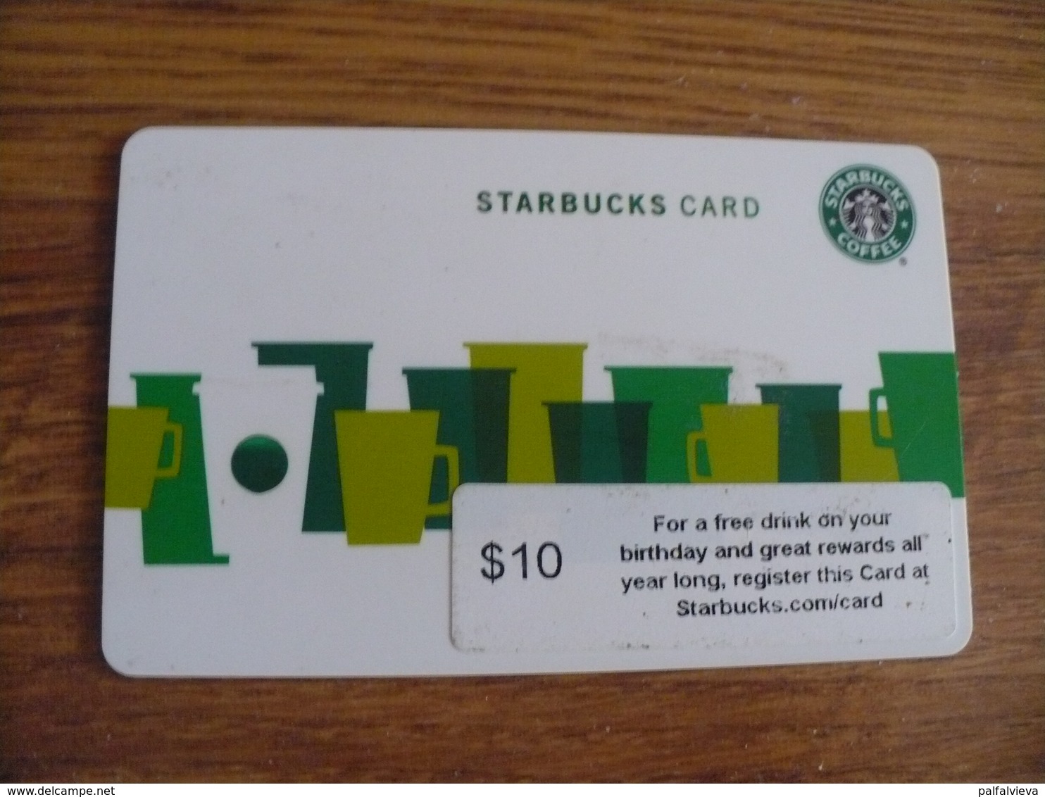 Starbucks Gift Card USA - Old Logo 2010 6060 - Gift Cards