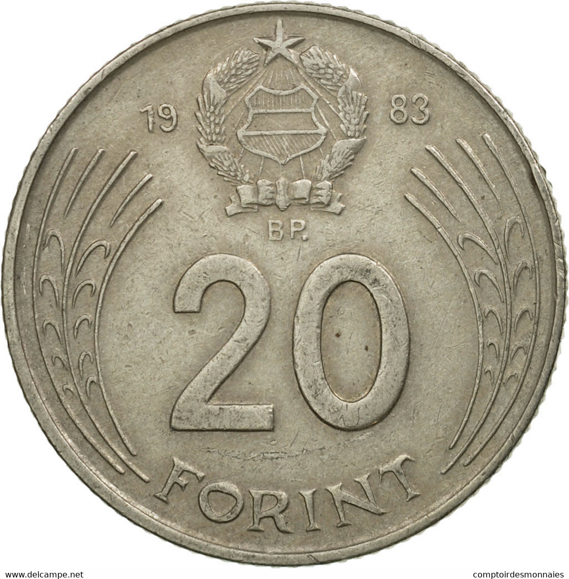 Monnaie, Hongrie, 20 Forint, 1983, Budapest, TB+, Copper-nickel, KM:630 - Hongrie