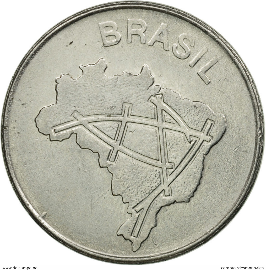 Monnaie, Brésil, 10 Cruzeiros, 1983, TB+, Stainless Steel, KM:592.1 - Brésil