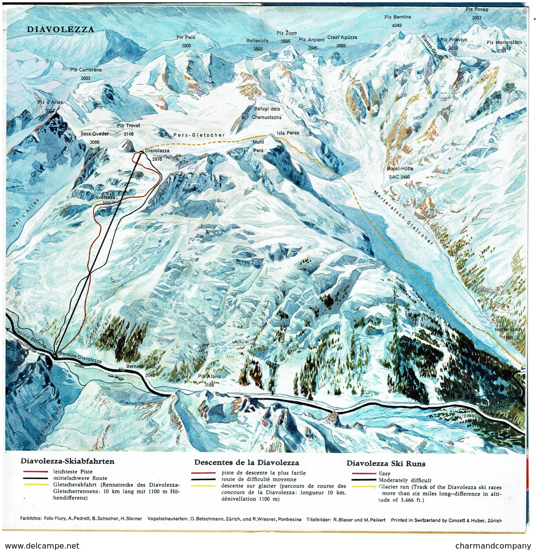 Suisse - Saison 1959/60 - Dépliant Publicitaire PONTRESINA Engadin + Liste De Prix Hôtels - 5 Scans - Dépliants Touristiques
