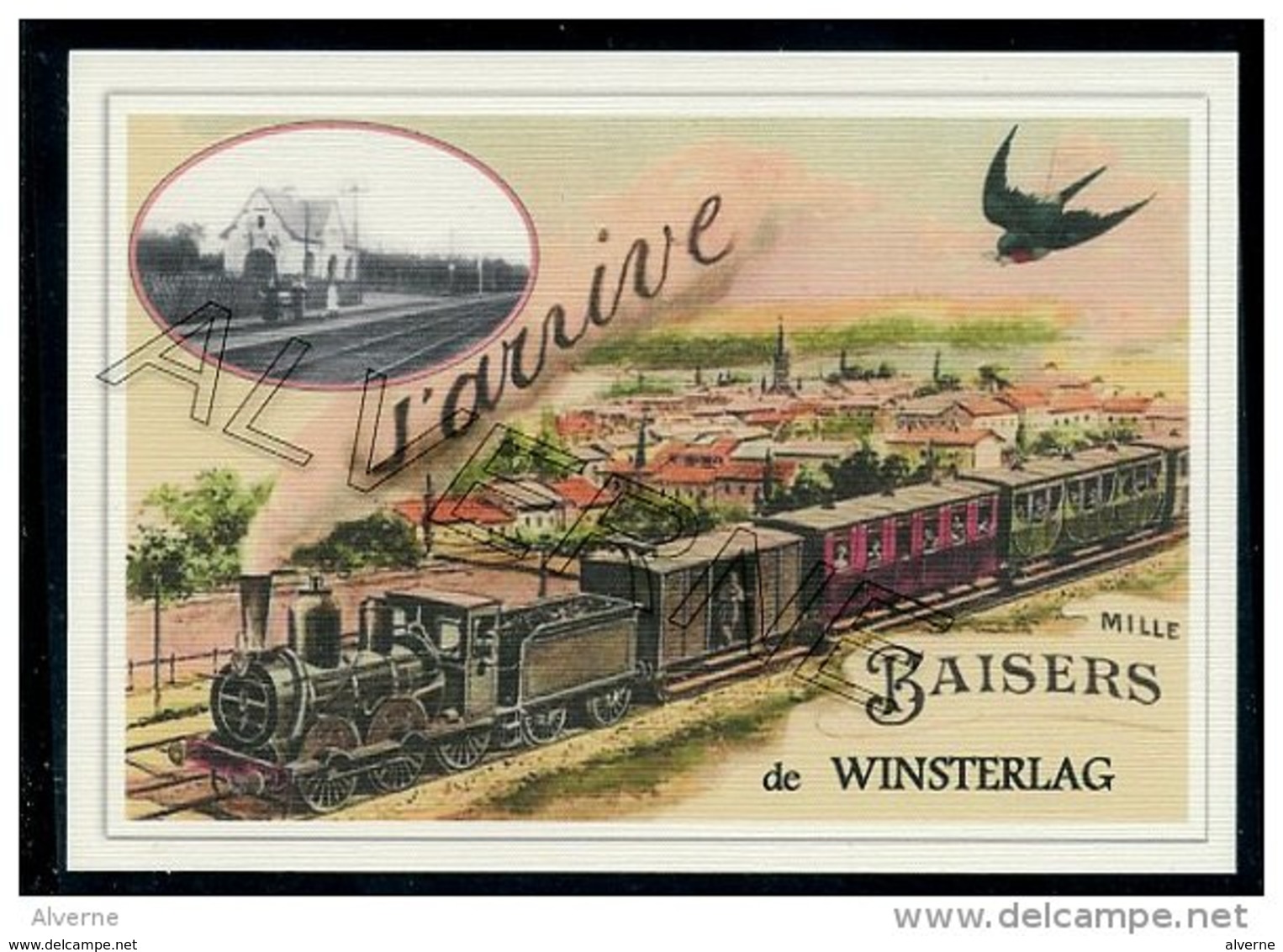 WINSTERLAG    ...... Gare 2 Cartes Souvenirs  Creation Moderne Série Limitée CPM - Genk