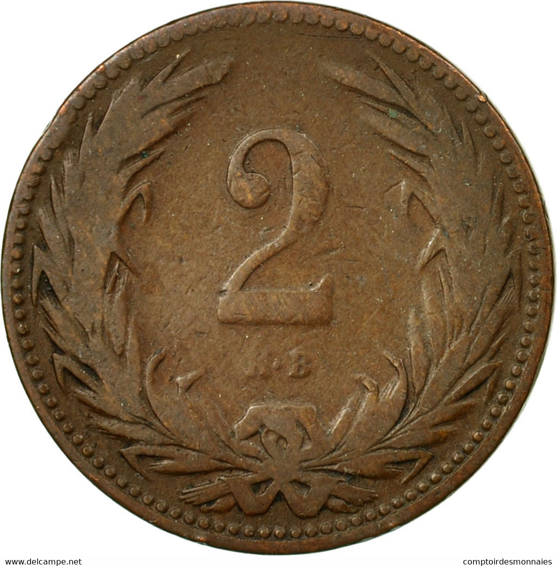Monnaie, Hongrie, Franz Joseph I, 2 Filler, 1894, Kormoczbanya, TTB, Bronze - Hongrie