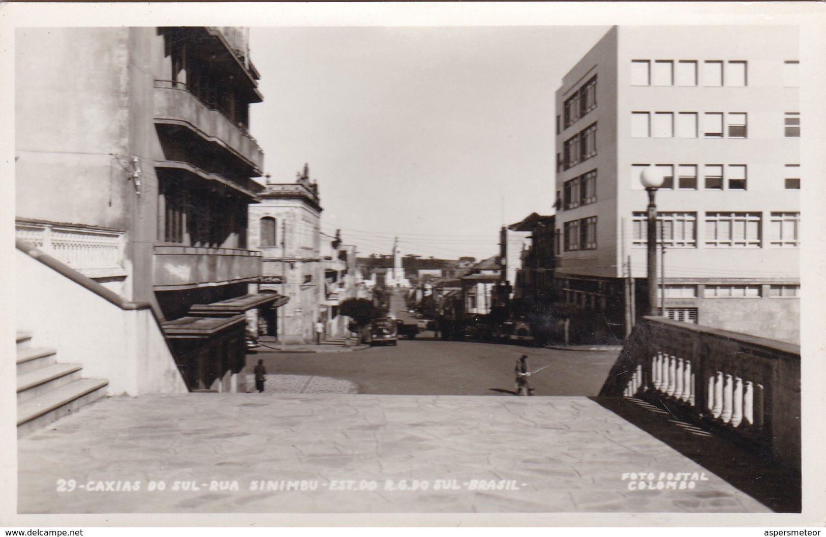 CAXIAS DO SUL, RUA SINIMBU. ESTA DO RIO GRANDE DO SUL. FOTO COLOMBO. BRASIL. CIRCA 1930s NON CIRCULEE- BLEUP - Andere