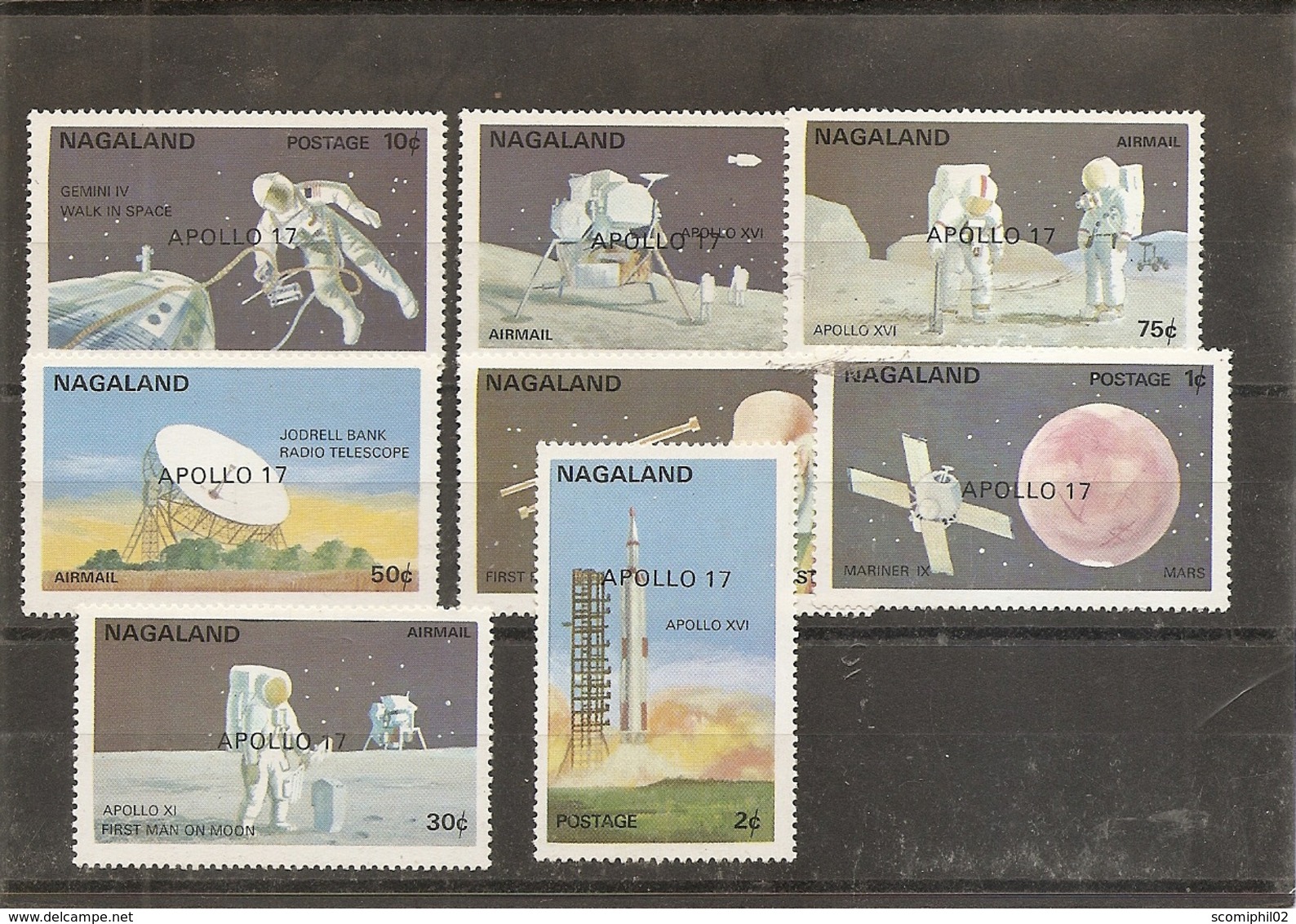 Espace - Apollo 17 ( Série Complète De 8 Timbres XXX -MNH- De Nagaland) - Europe