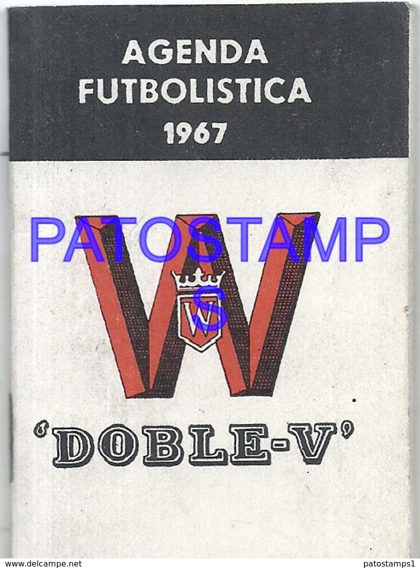102590 ARGENTINA AGENDA FUTBOLISTA SOCCER FUTBOL 1967 PUBLICITY DOBLE - V NO POSTAL POSTCARD - Other & Unclassified