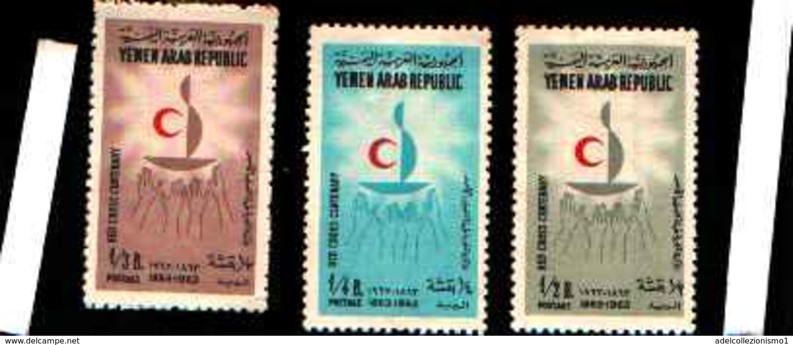 73243) REPUBLIC NORTH YEMEN 1963 - CENTENARIO DELLA CROCE ROSSA - B. 1/3 - MlH - Yemen