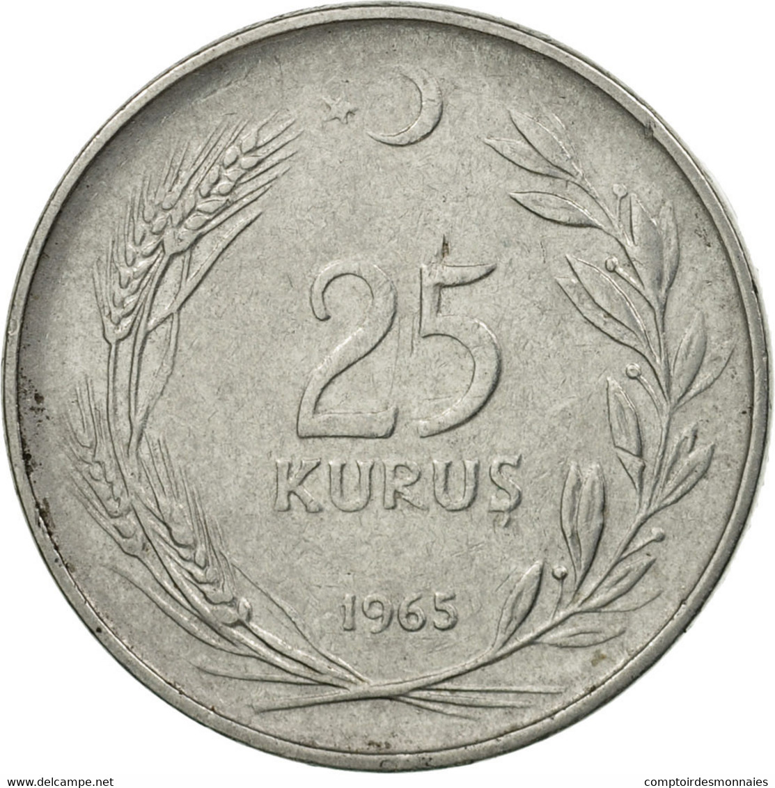 Monnaie, Turquie, 25 Kurus, 1965, TTB, Stainless Steel, KM:892.2 - Turquie