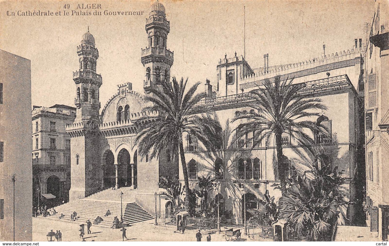 ALGER - La Cathédrale Et Le Palais Du Gouverneur - Alger