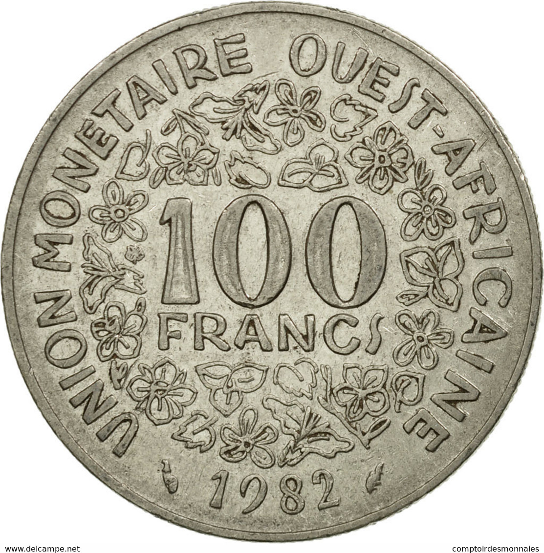 Monnaie, West African States, 100 Francs, 1982, Paris, TB+, Nickel, KM:4 - Côte-d'Ivoire