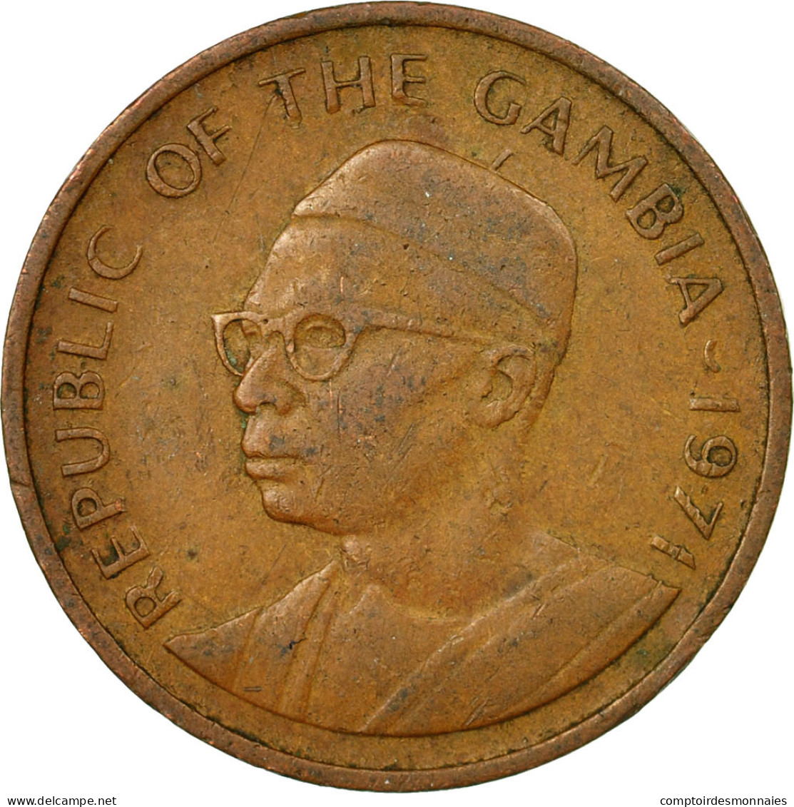 Monnaie, GAMBIA, THE, 5 Bututs, 1971, TTB, Bronze, KM:9 - Gambie