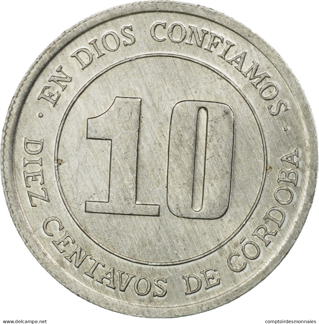 Monnaie, Nicaragua, 10 Centavos, 1974, TTB, Aluminium, KM:29 - Nicaragua