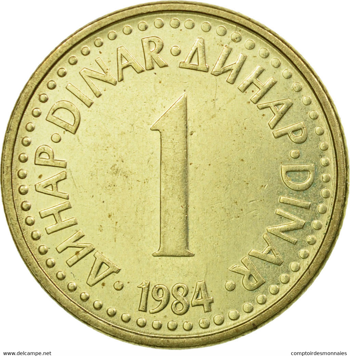 Monnaie, Yougoslavie, Dinar, 1984, TTB+, Nickel-brass, KM:86 - Yougoslavie