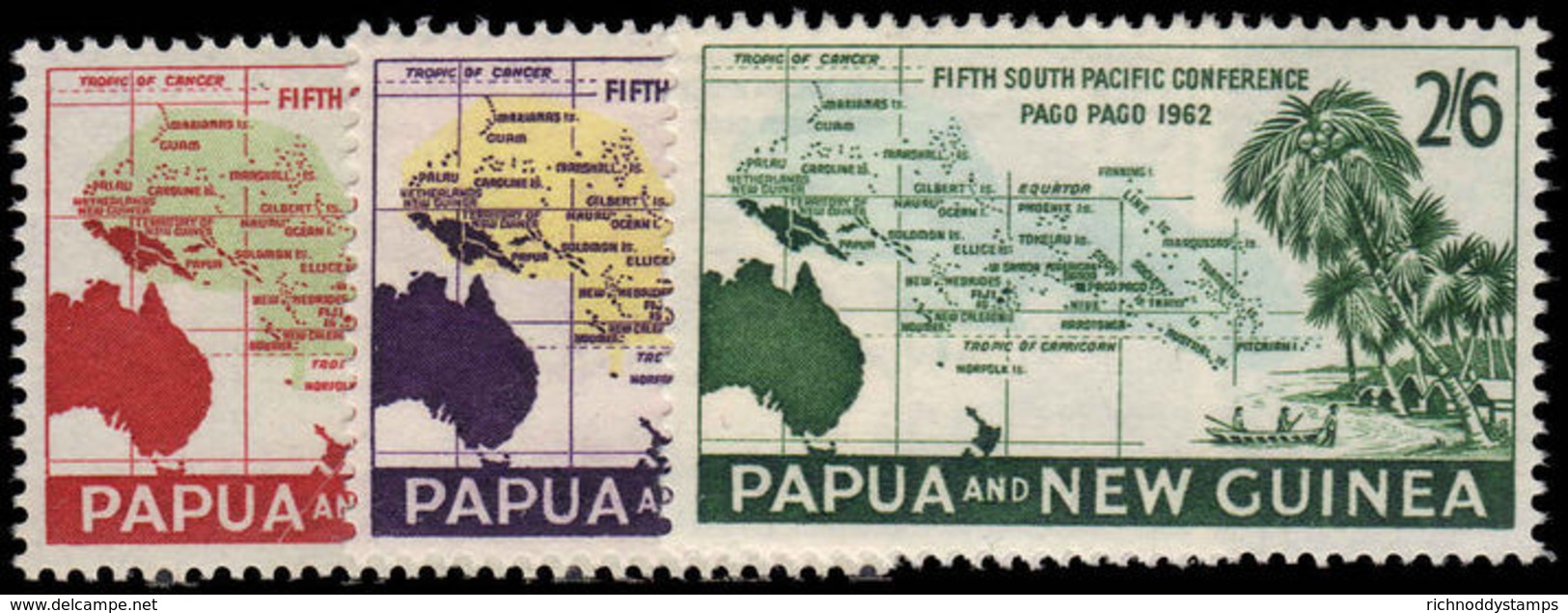 Papua New Guinea 1962 Fifth South Pacific Conference Pago Pago Unmounted Mint. - Papua New Guinea