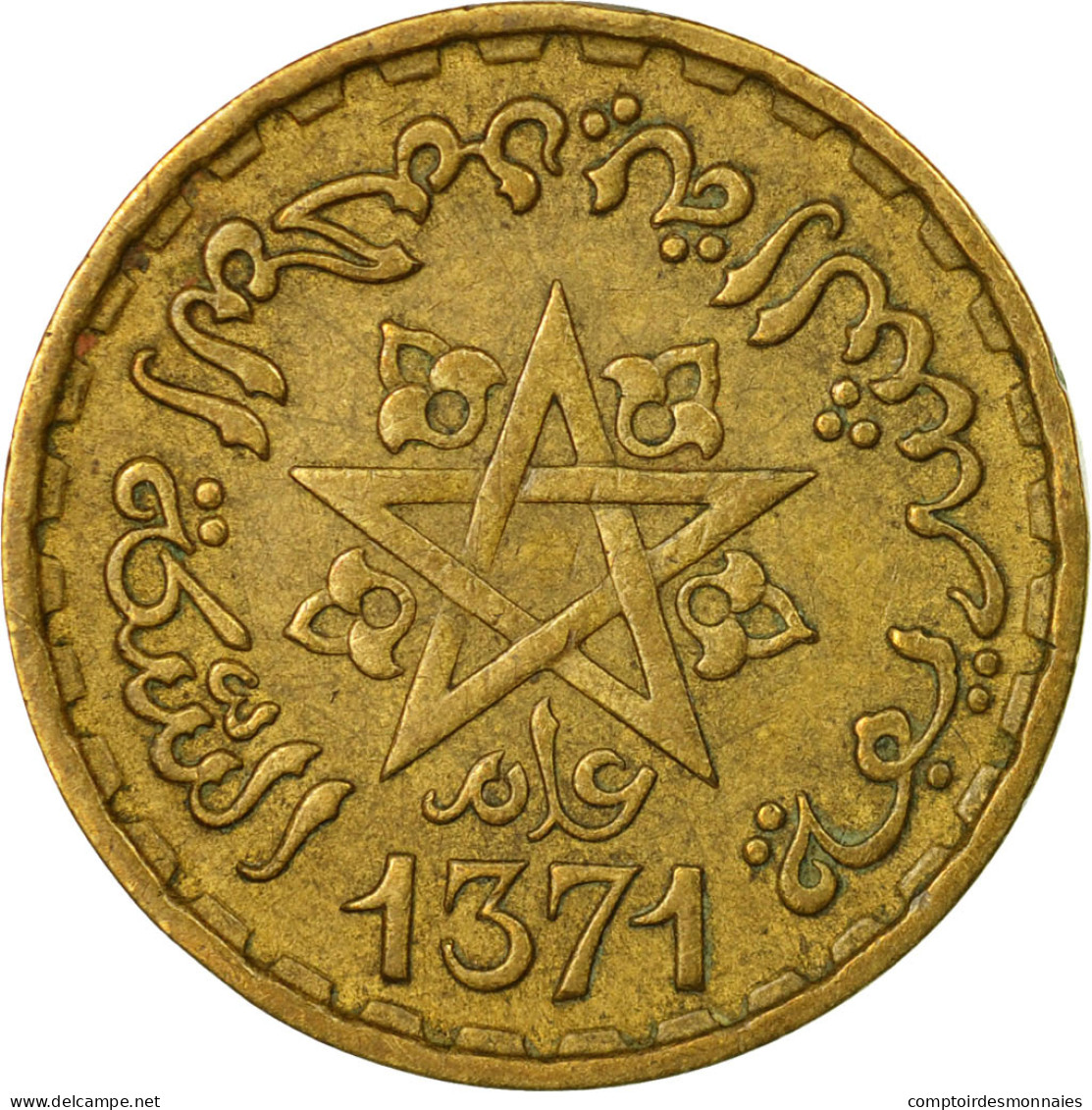 Monnaie, Maroc, Mohammed V, 10 Francs, 1951, Paris, TB, Aluminum-Bronze, KM:49 - Maroc