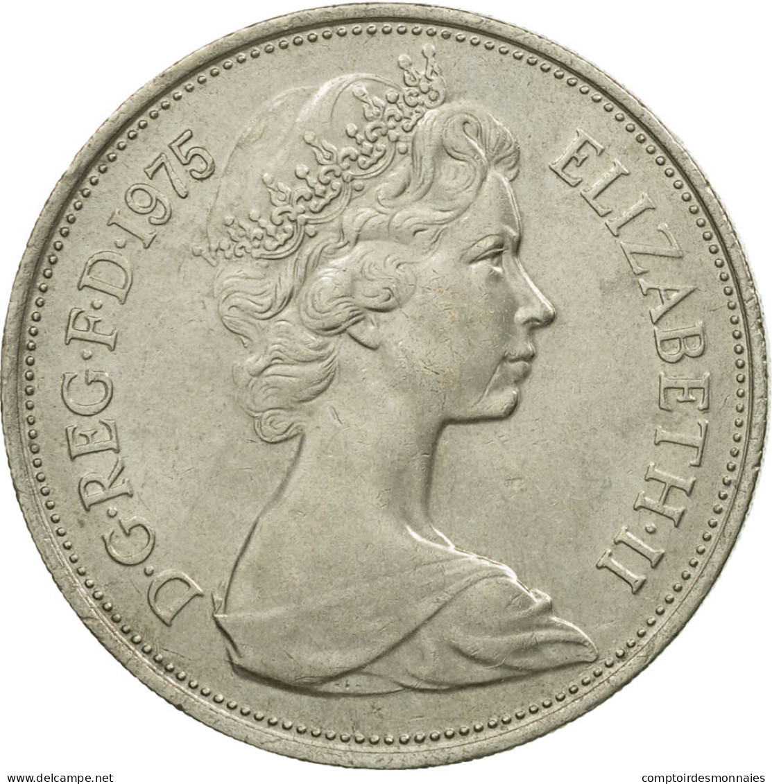 Monnaie, Grande-Bretagne, Elizabeth II, 10 New Pence, 1975, SUP, Copper-nickel - 10 Pence & 10 New Pence