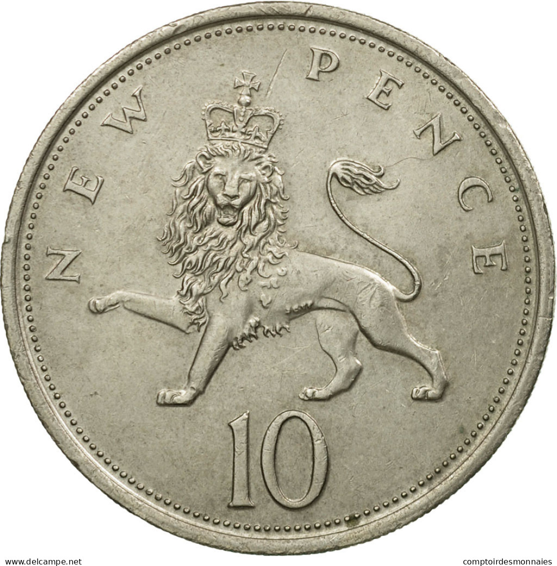 Monnaie, Grande-Bretagne, Elizabeth II, 10 New Pence, 1975, SUP, Copper-nickel - 10 Pence & 10 New Pence
