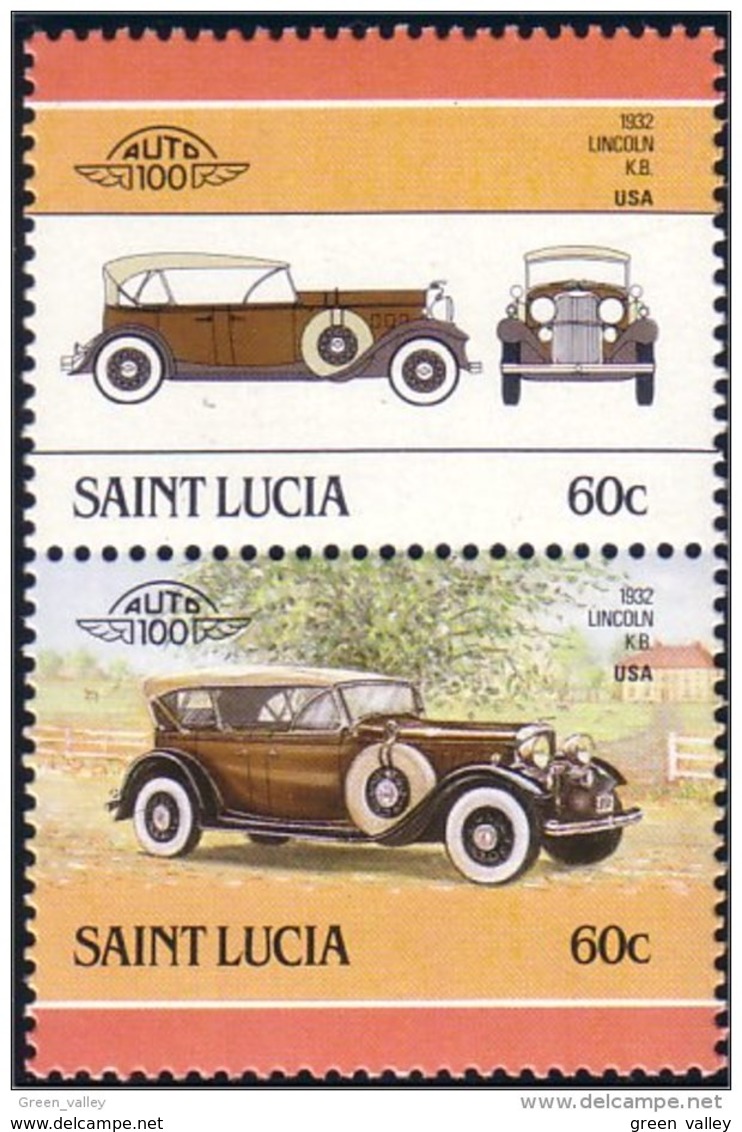 580 Saint Lucia Lincoln KB 1932 MNH ** Neuf SC (LUC-21a) - St.Lucie (1979-...)