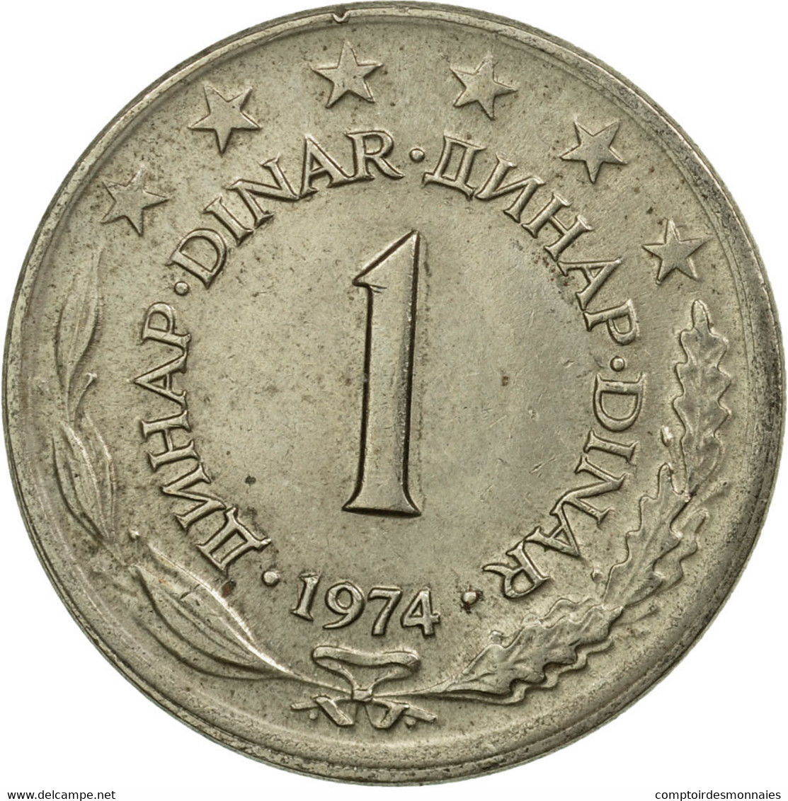 Monnaie, Yougoslavie, Dinar, 1974, TB+, Copper-Nickel-Zinc, KM:59 - Yougoslavie