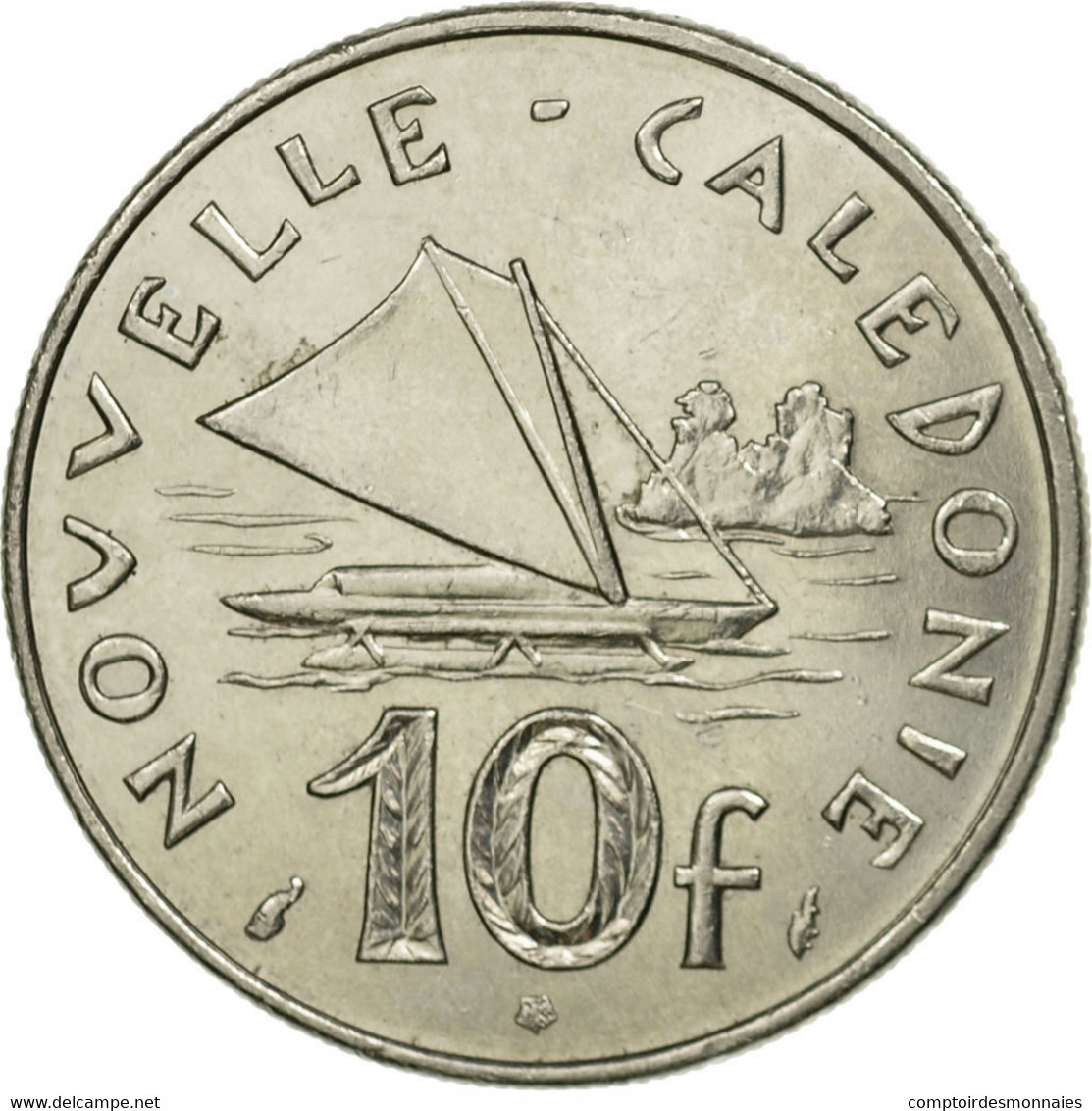 Monnaie, Nouvelle-Calédonie, 10 Francs, 1977, Paris, TTB, Nickel, KM:11 - Nouvelle-Calédonie