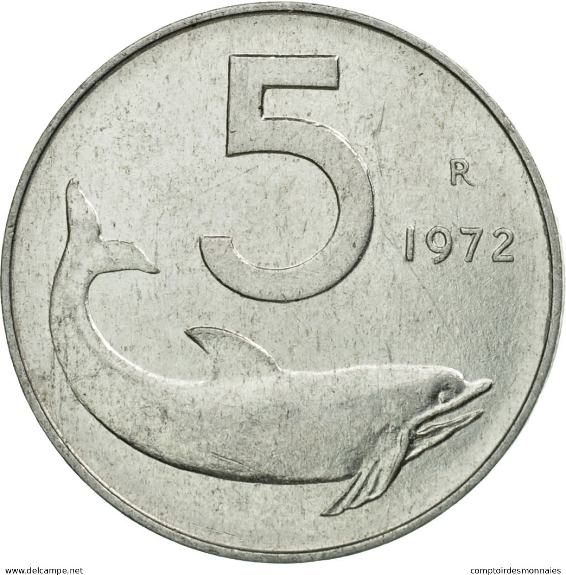 Monnaie, Italie, 5 Lire, 1972, Rome, TTB, Aluminium, KM:92 - 5 Liras