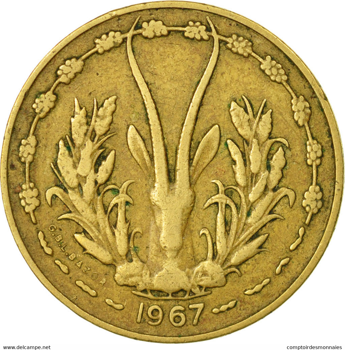 Monnaie, West African States, 10 Francs, 1967, Paris, TB+ - Elfenbeinküste