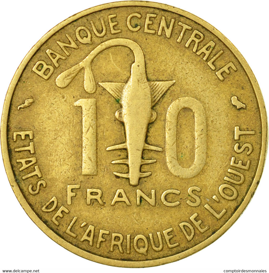 Monnaie, West African States, 10 Francs, 1967, Paris, TB+ - Côte-d'Ivoire