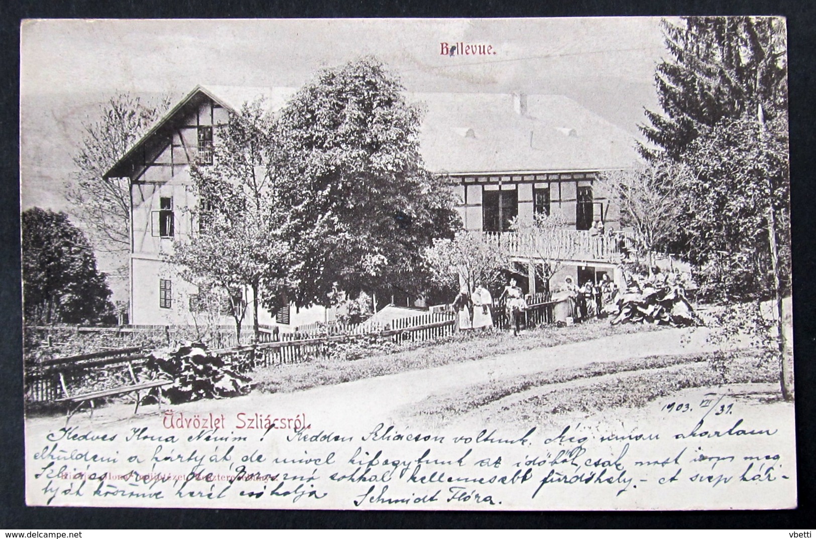 Slovakia / Hungary: Szliács (Sliac), Bellevue 1903 - Slovacchia